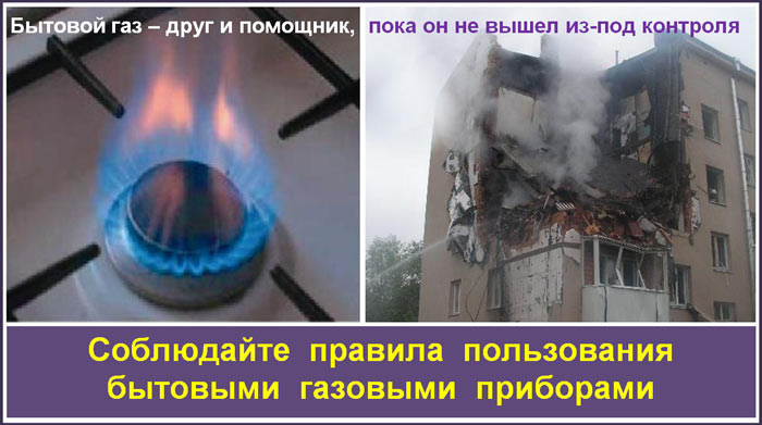 ОПАСНОЕ ИСПОЛЬЗОВАНИЕ ГАЗОВЫХ ПРИБОРОВ В БЫТУ.
